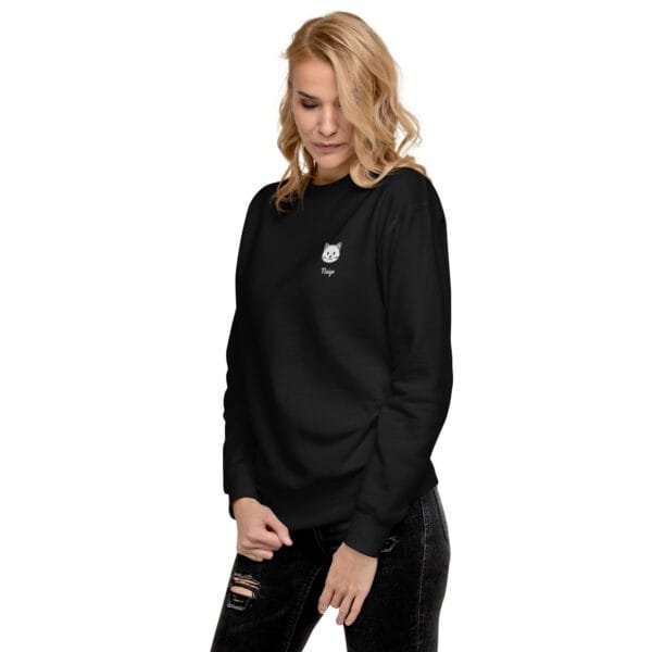 Sweatshirt Unisexe Chat Couleur Unie