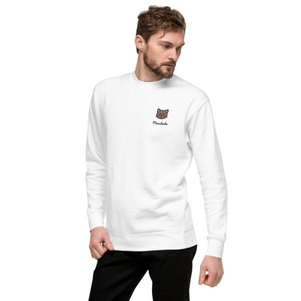 Sweatshirt Unisexe Chat Couleur Unie