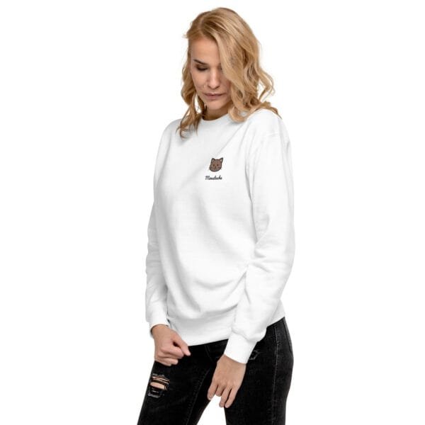 Sweatshirt Unisexe Chat Couleur Unie