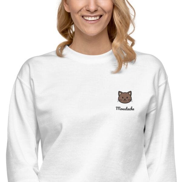 Sweatshirt Unisexe Chat Couleur Unie