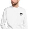 Sweatshirt Unisexe Chat Tuxedo Noir et Blanc