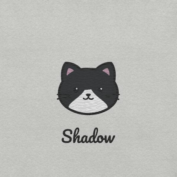 T-shirt Unisexe Chat Tuxedo Noir et Blanc