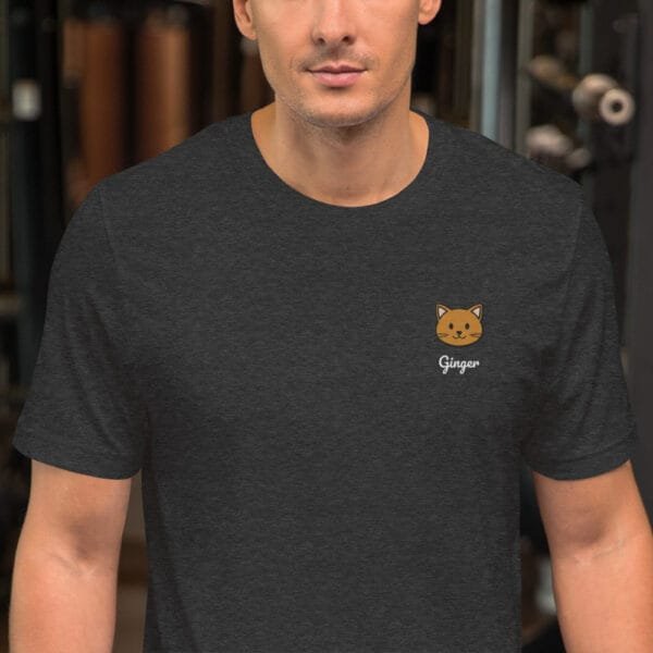 T-shirt Unisexe Chat Couleur Unie