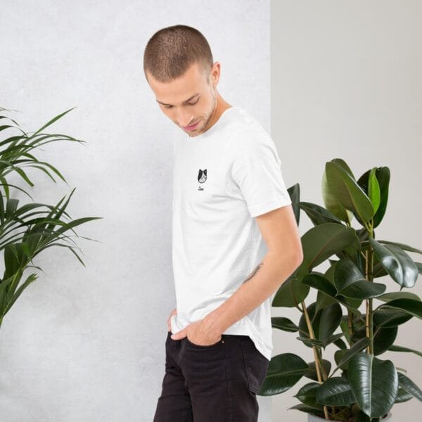 T-shirt Unisexe Chat Bicolore