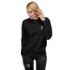 Sweatshirt Unisexe Cheval Nez Blanc