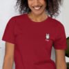 T-shirt Unisexe Cheval Nez Blanc