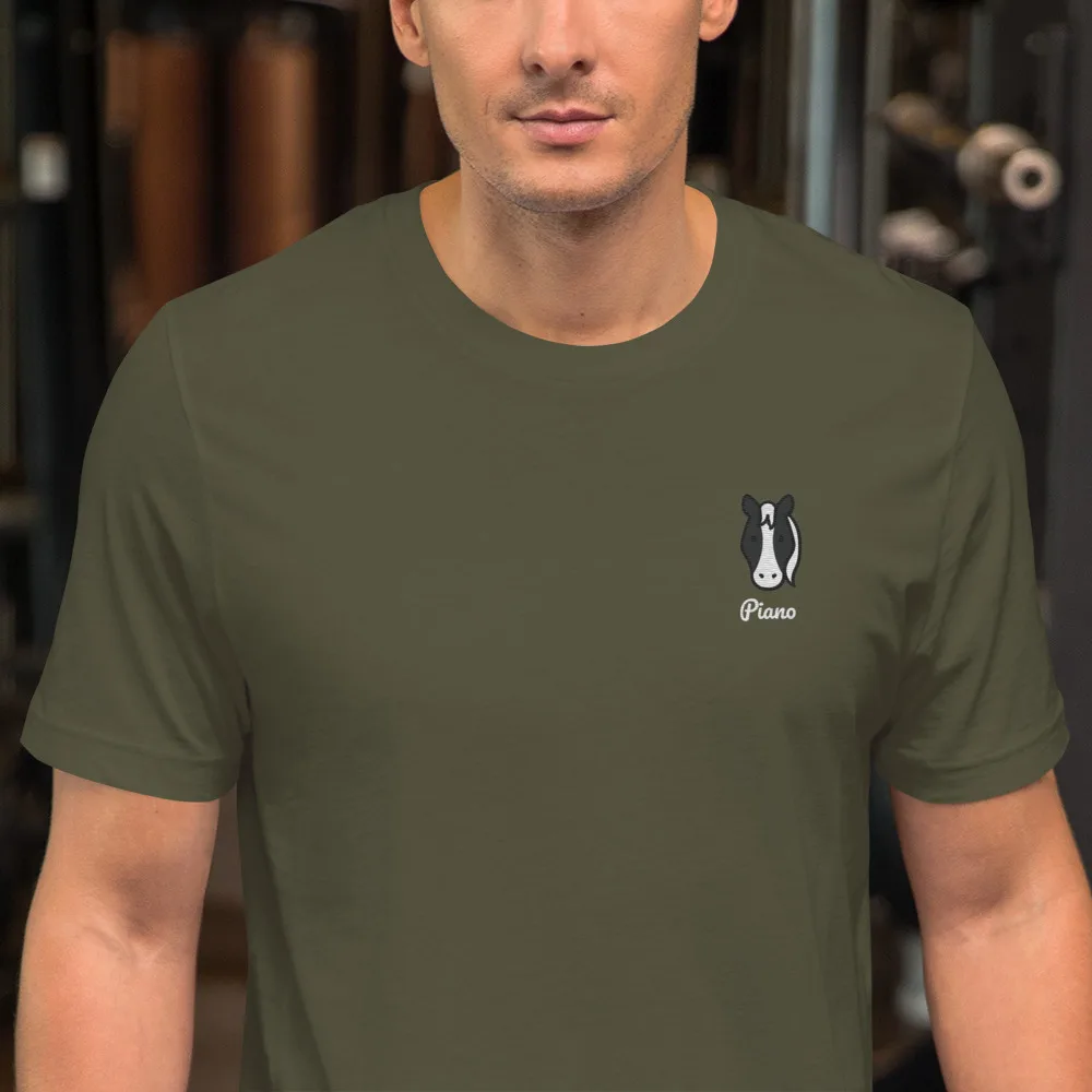 T-shirt Unisexe Cheval Tâche Blanche