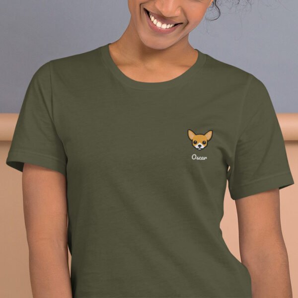 unisex-staple-t-shirt-military-green-zoomed-in-698c5e7918349.jpg T-shirt Unisexe Chihuahua